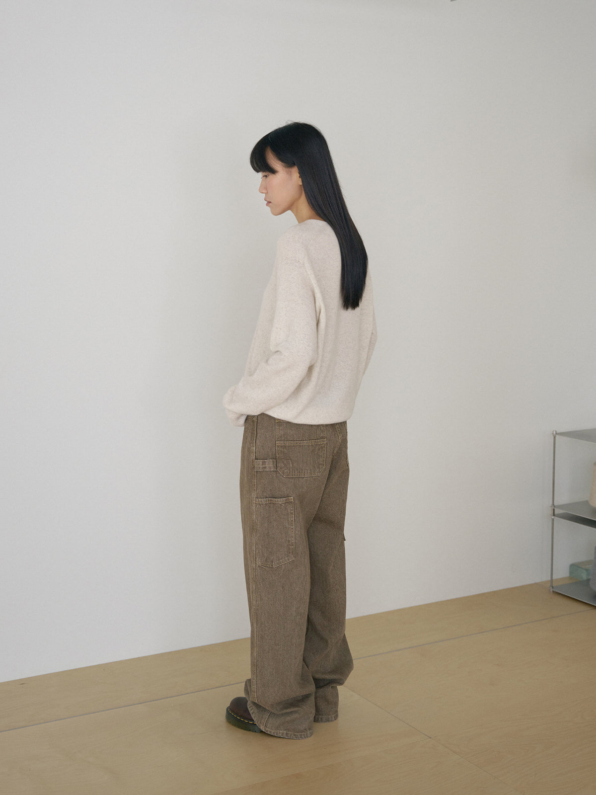 Corduroy Work Pants - Beige 8