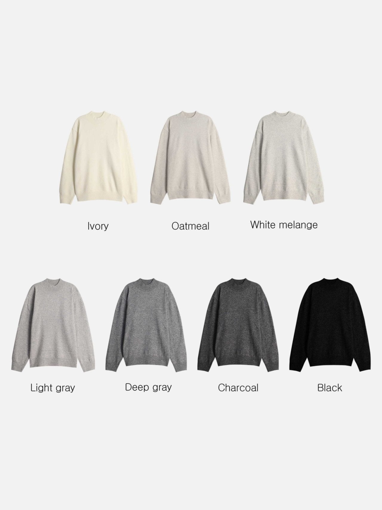 Wool Yono Half Polo Color Guide