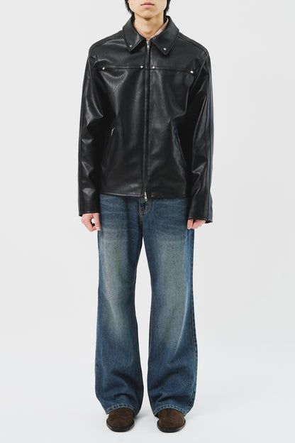 Star Stud Leather Jacket