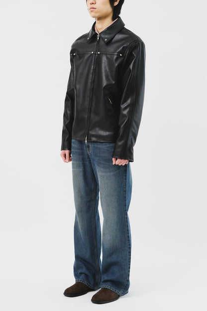 Star Stud Leather Jacket