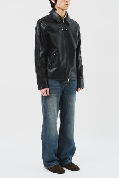 Star Stud Leather Jacket