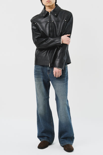 Star Stud Leather Jacket