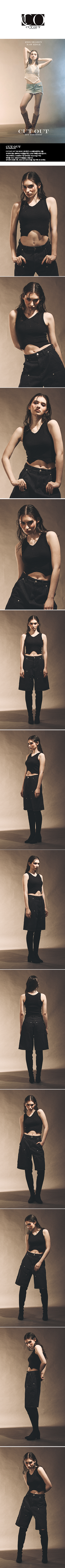 KNIT SLEEVELESS [BLACK] ①