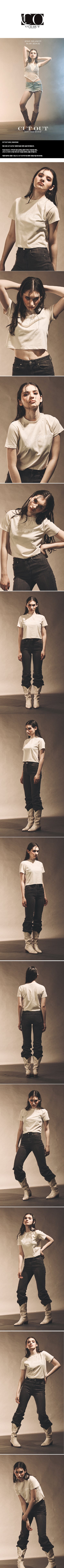 NEVERMIND HORIZON LOGO SHORT SLEEVE [IVORY]⑦