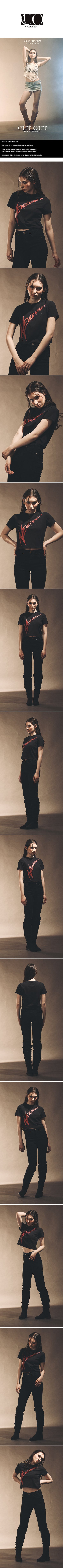 NEVERMIND SLASH LOGO SHORT SLEEVE [BLACK]