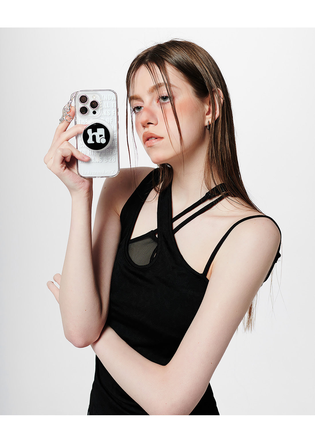 HOLY LIP BALM PHONE GRIP_BLACK