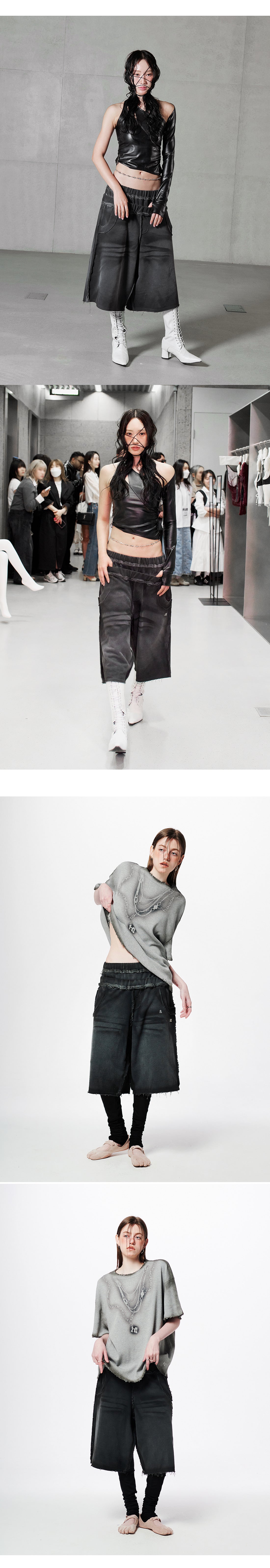 Double Waistband Brushed Shorts