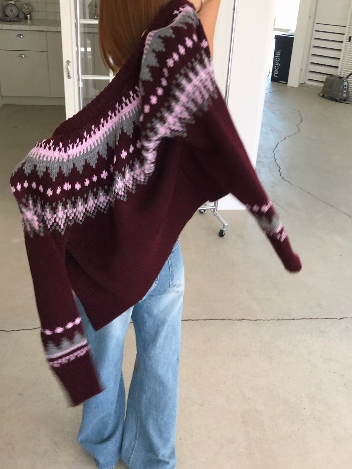 【A MA:DE】Nordic cardigan ( 2color )