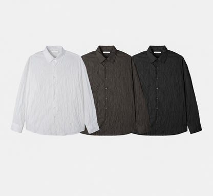 Crinkle Texture Oversized Shirt - Color Guide