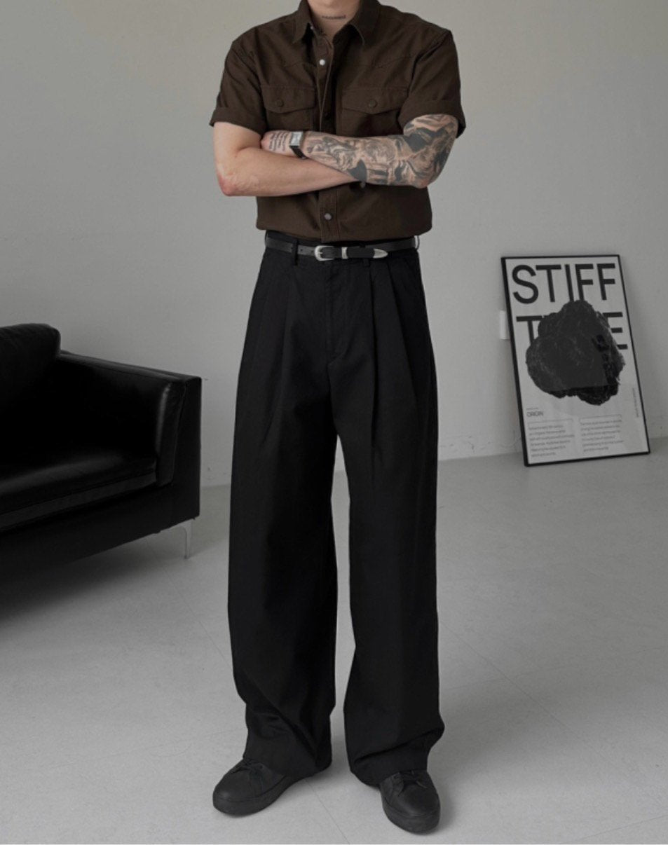 Curren Wide Pants - worn detail 4