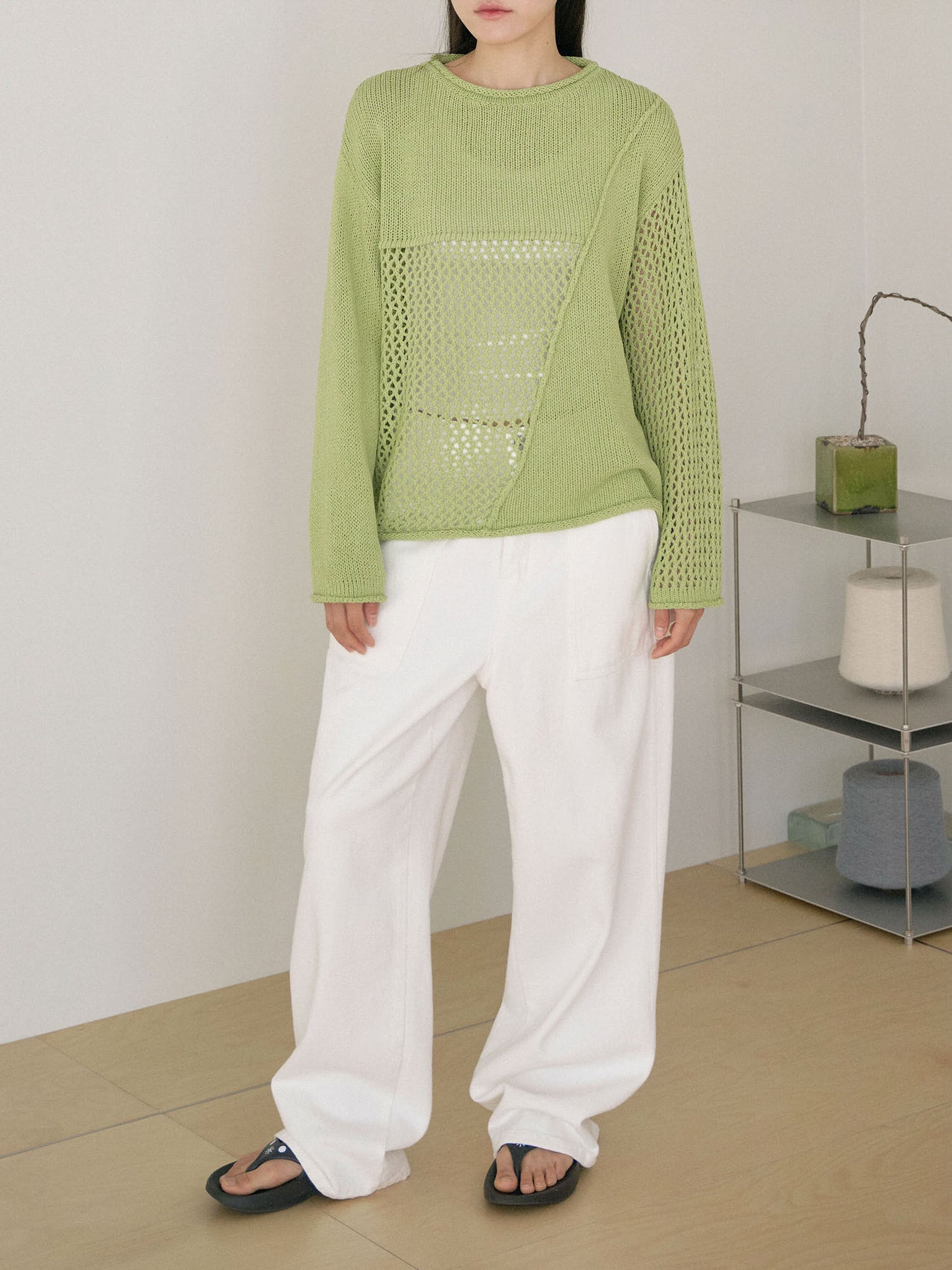 Summer Block Pullover - Green