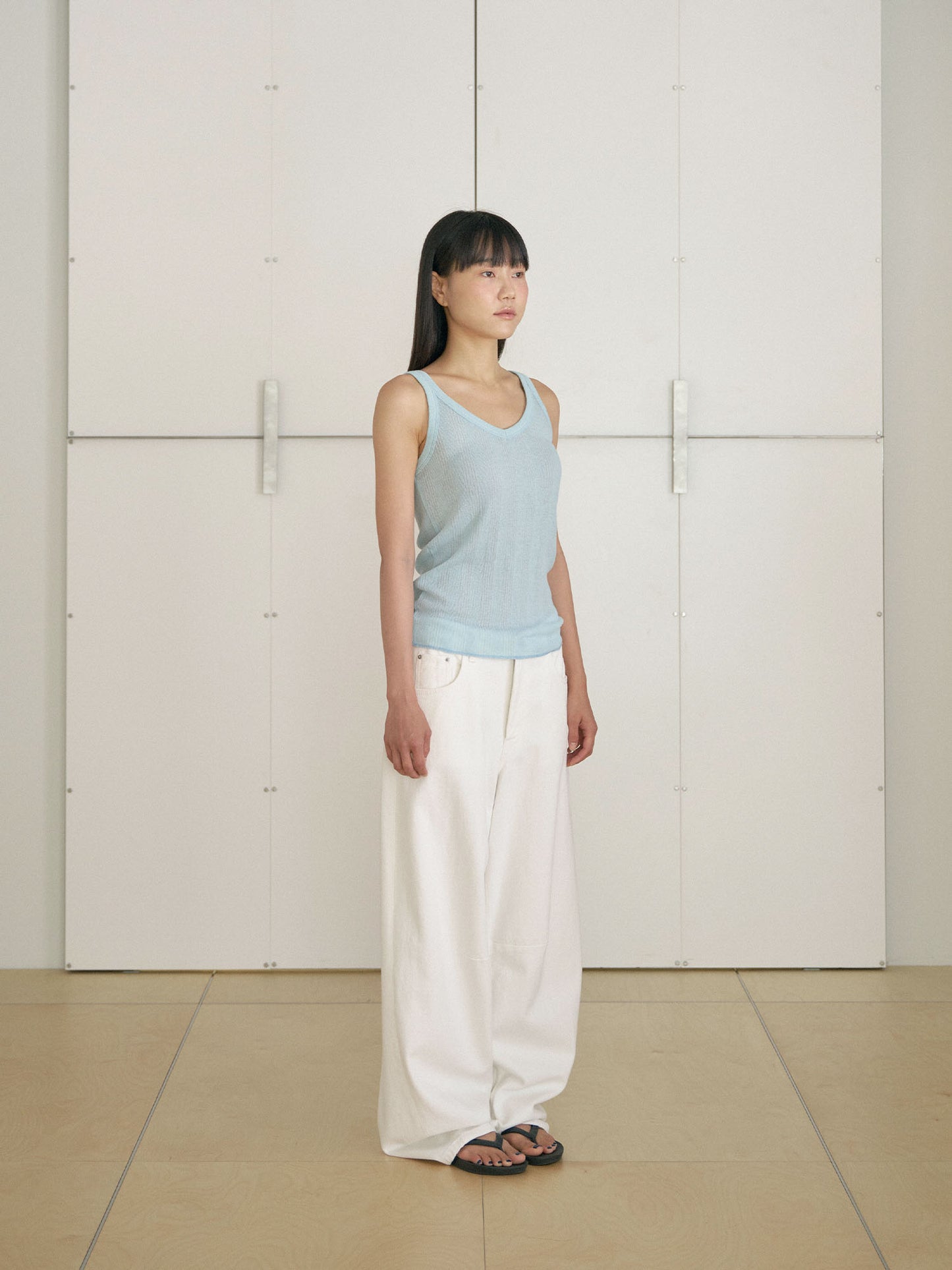 Summer V-neck Sleeveless - Blue