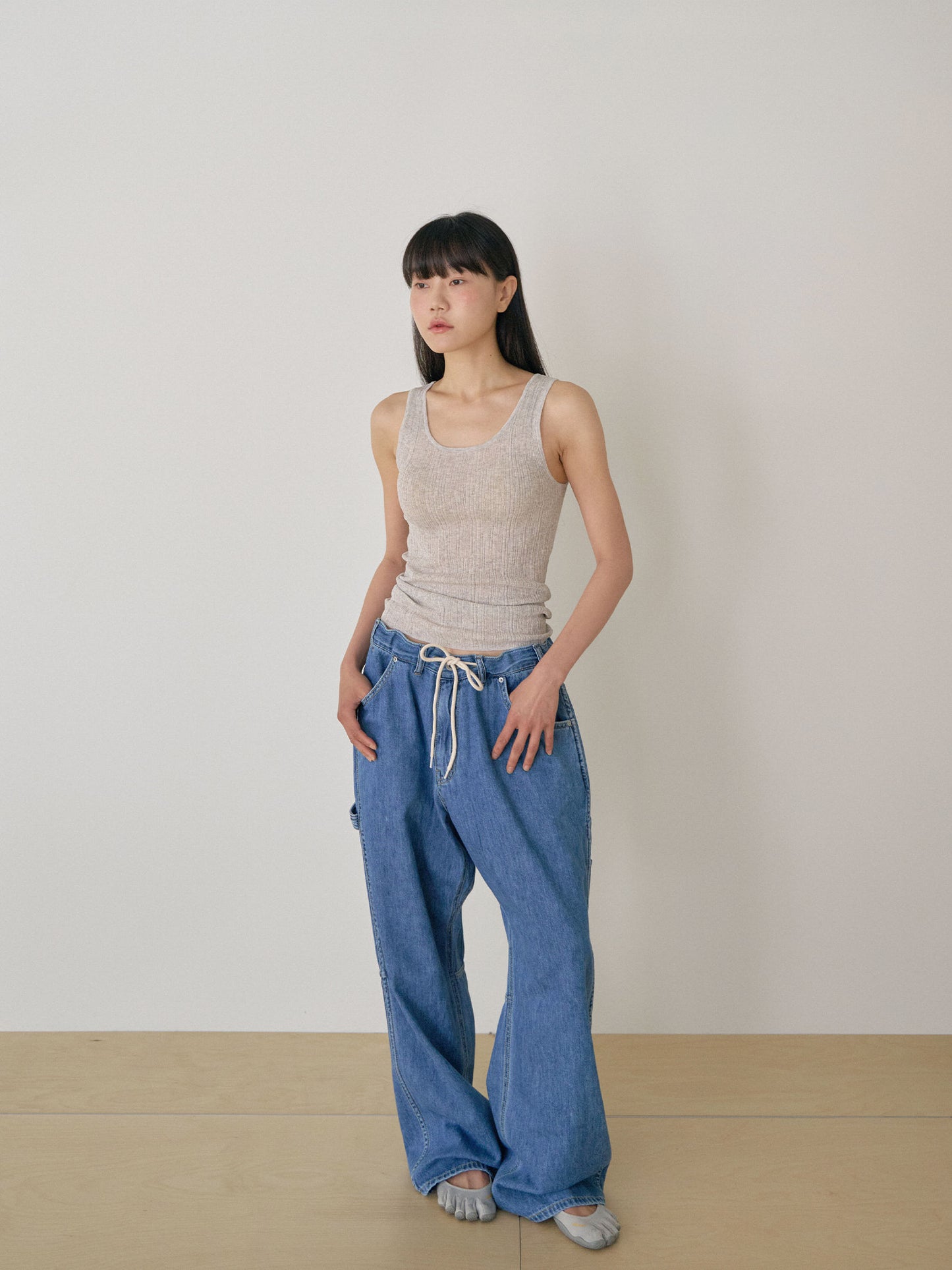 Multi Rib Sleeveless - Gray