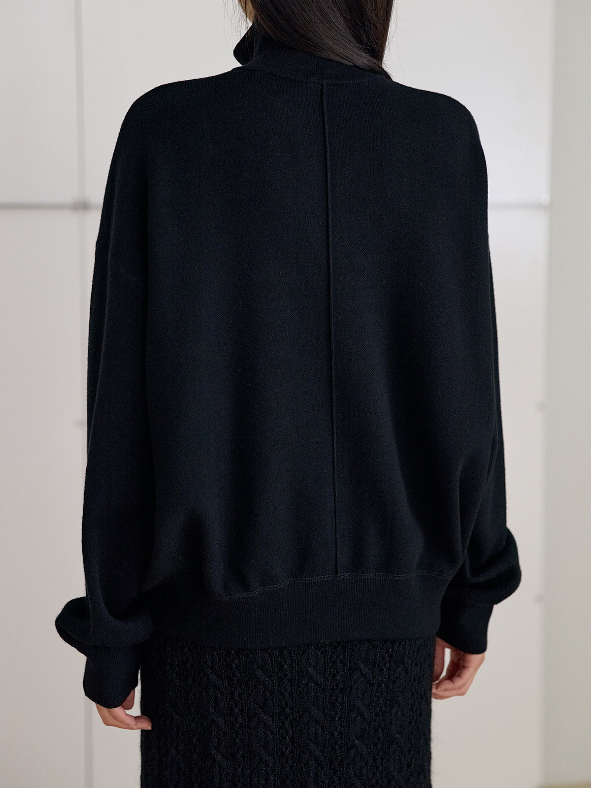 MARAN Ray Zip-up Cardigan - Black 商品画像13/21