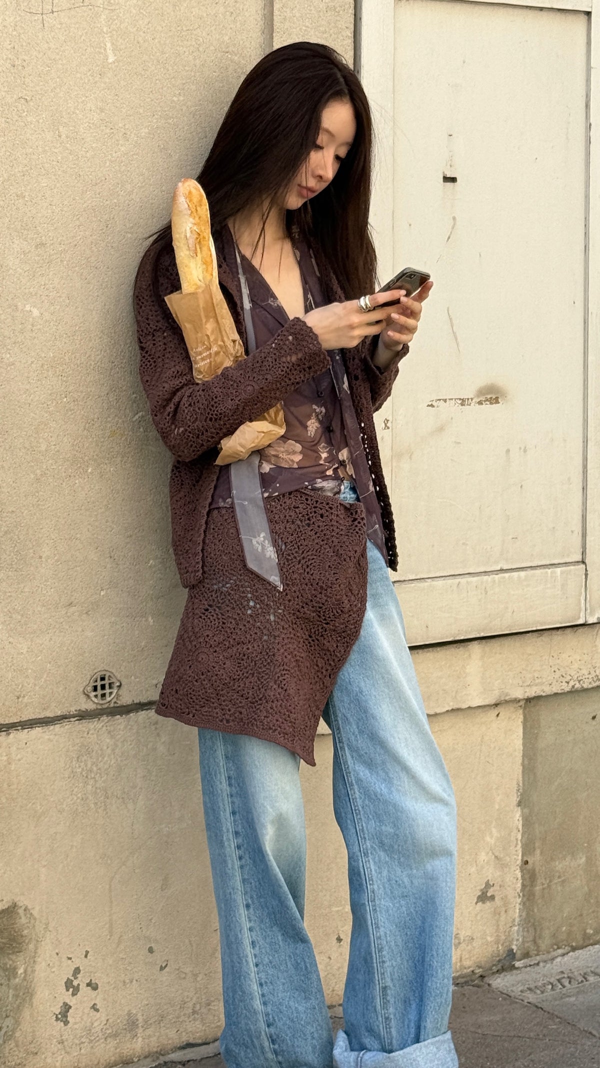 Openwork Cardigan
