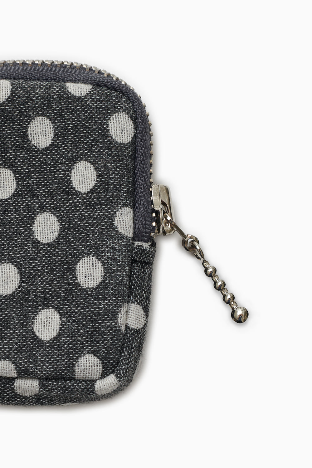 BUTTON POINT COIN WALLET, CHARCOAL DOT