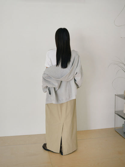 Current Waffle Hoodie Zip-up - Light Gray 8