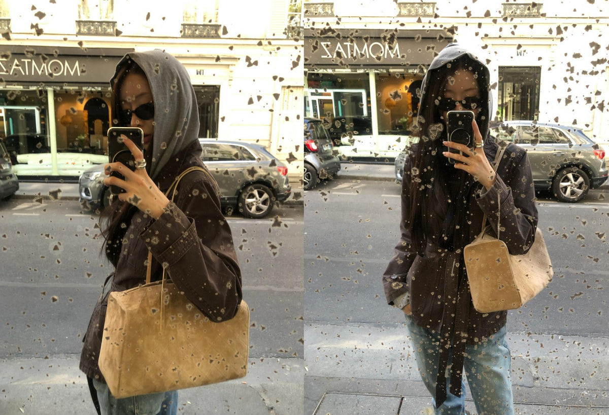 Quilted Suede Bag