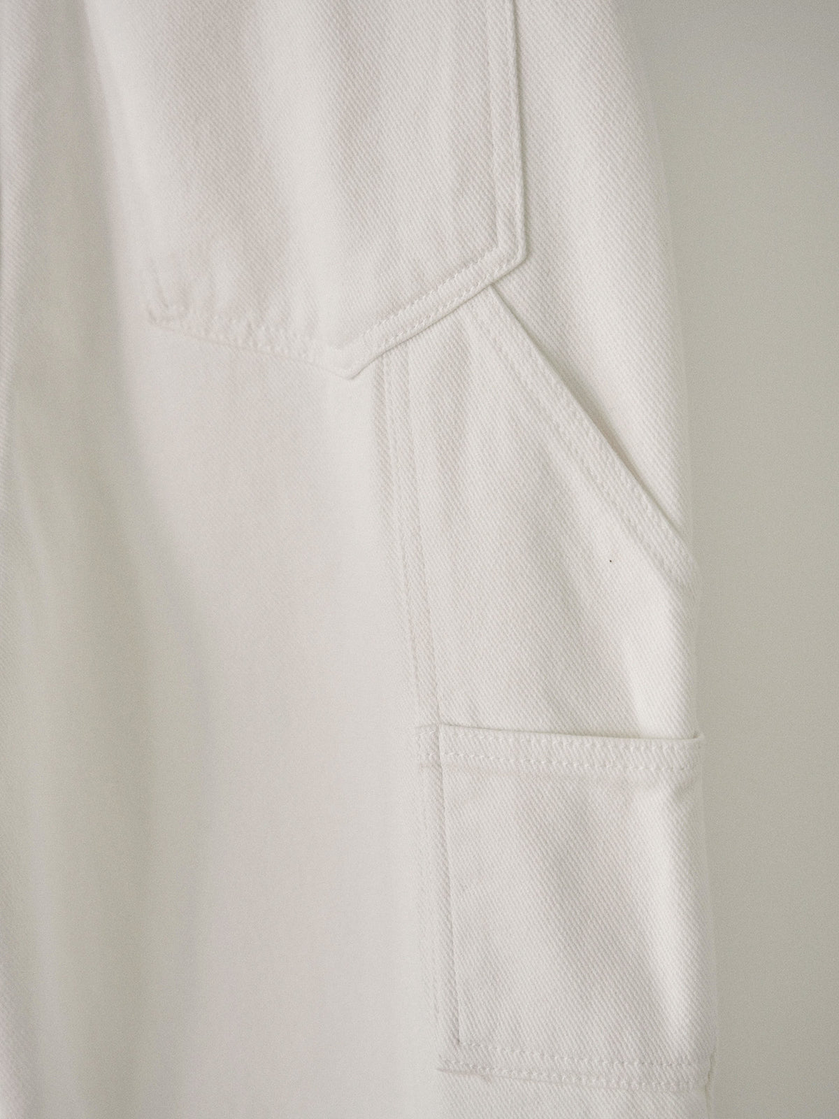 Cotton Twill Fatigue Pants - Ivory 12