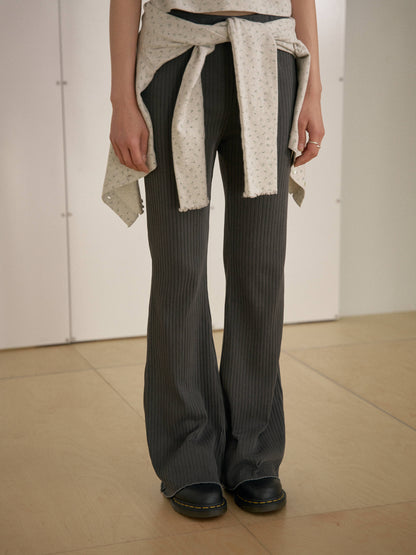 Pigment Flare Pants - Charcoal 6