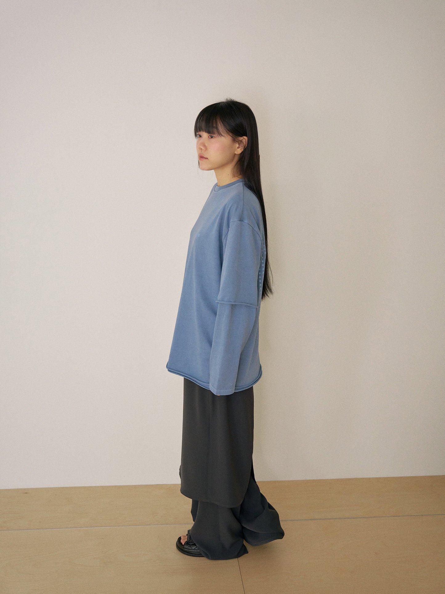 Pigment Layered Long Sleeve - Blue