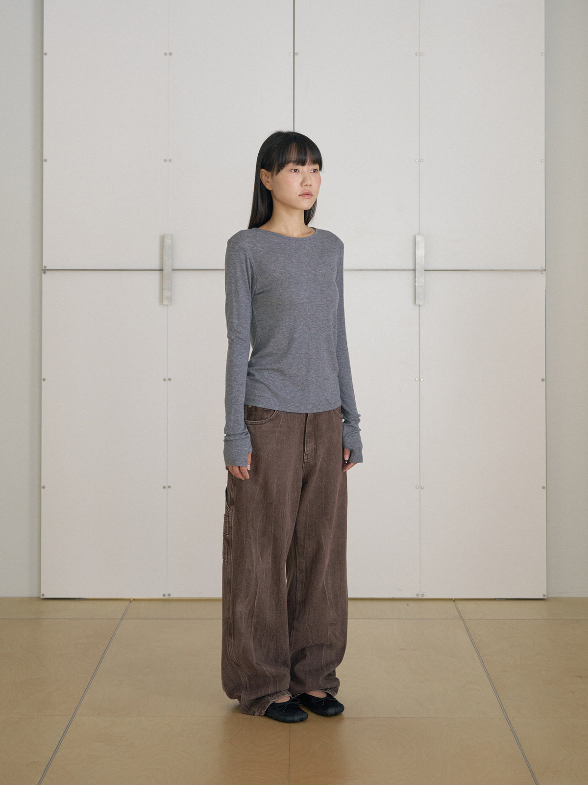 MARAN Brown Crack Work Pants - Brown 商品画像17/21