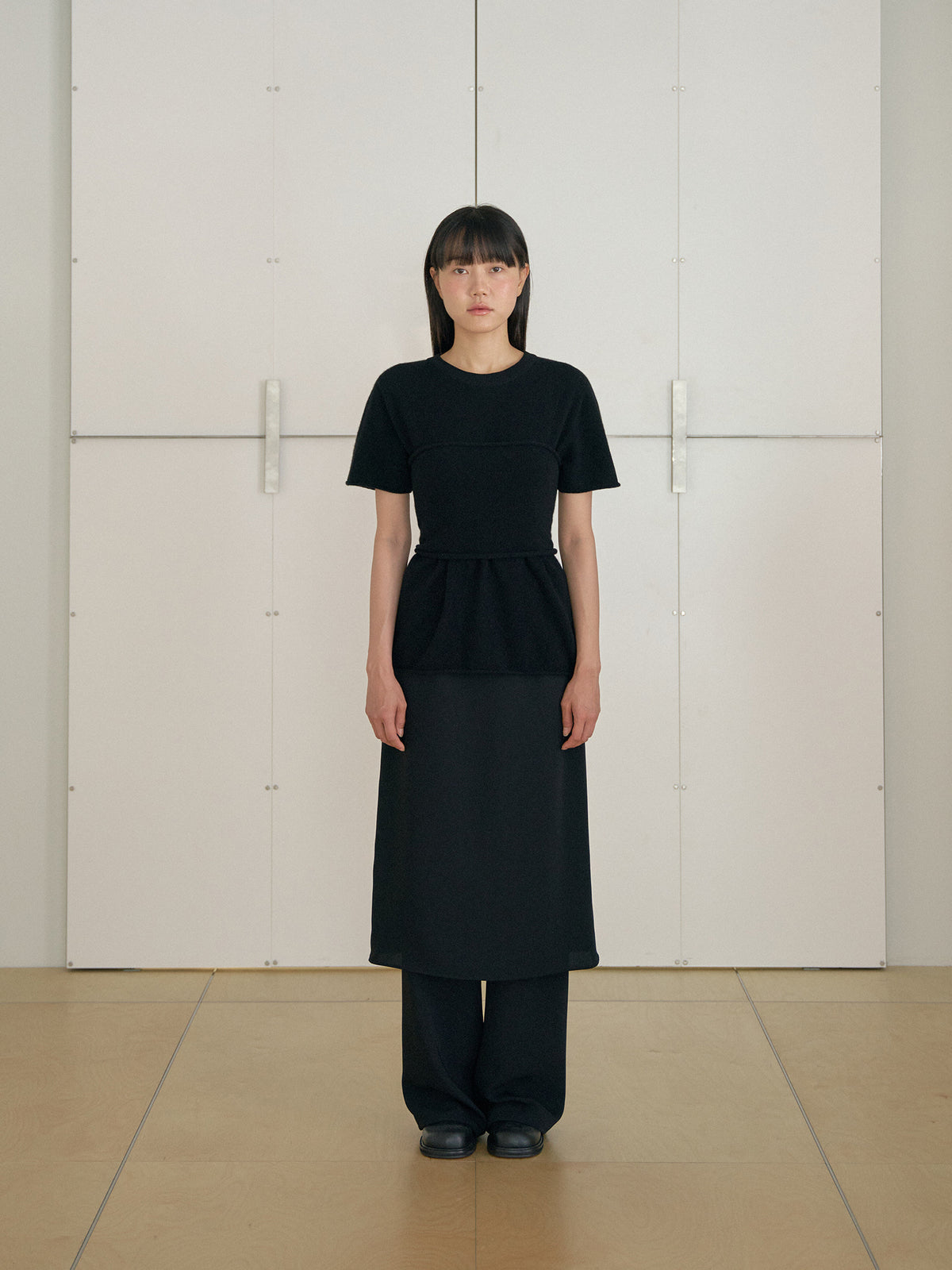 MARAN Skirt Overlay Pants - Black 商品画像18/21