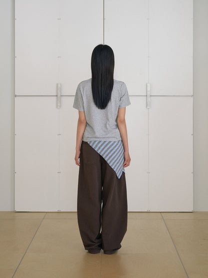 MARAN Stripe Square Scarf - Blue 商品画像20/21