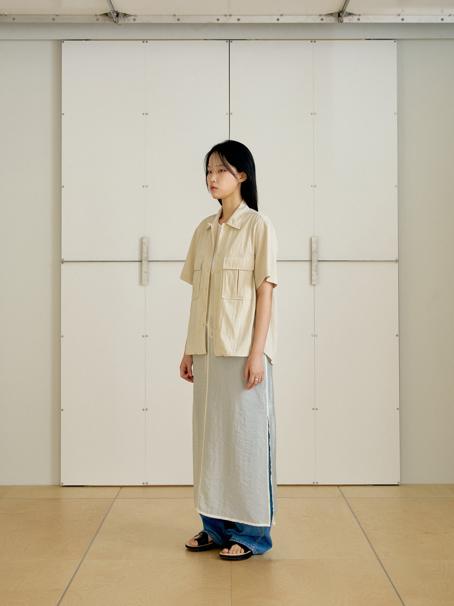 Ray Half Shirt - Ecru