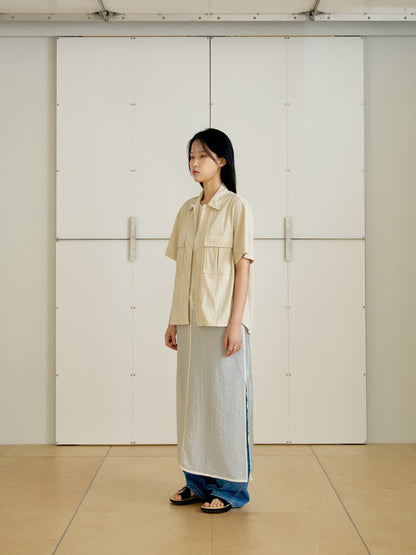 Ray Half Shirt - Ecru