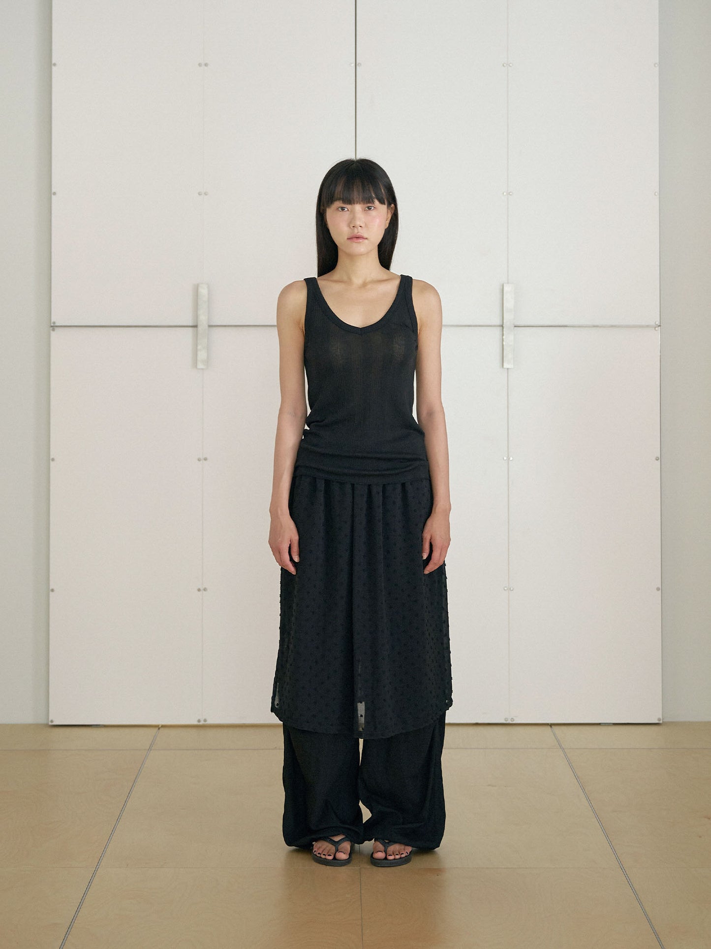 Summer V-neck Sleeveless - Black
