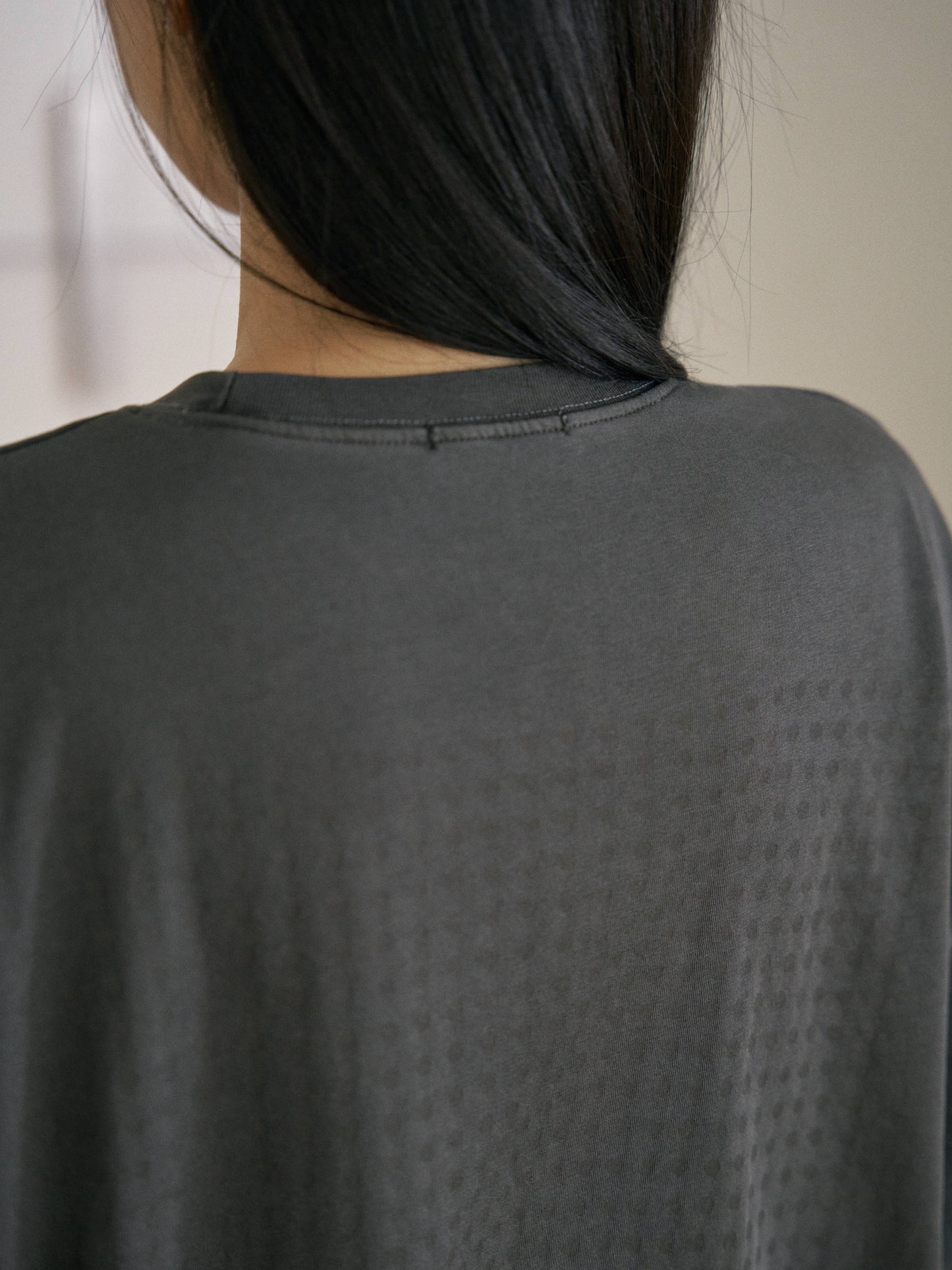 Pigment Layered Long Sleeve - Charcoal