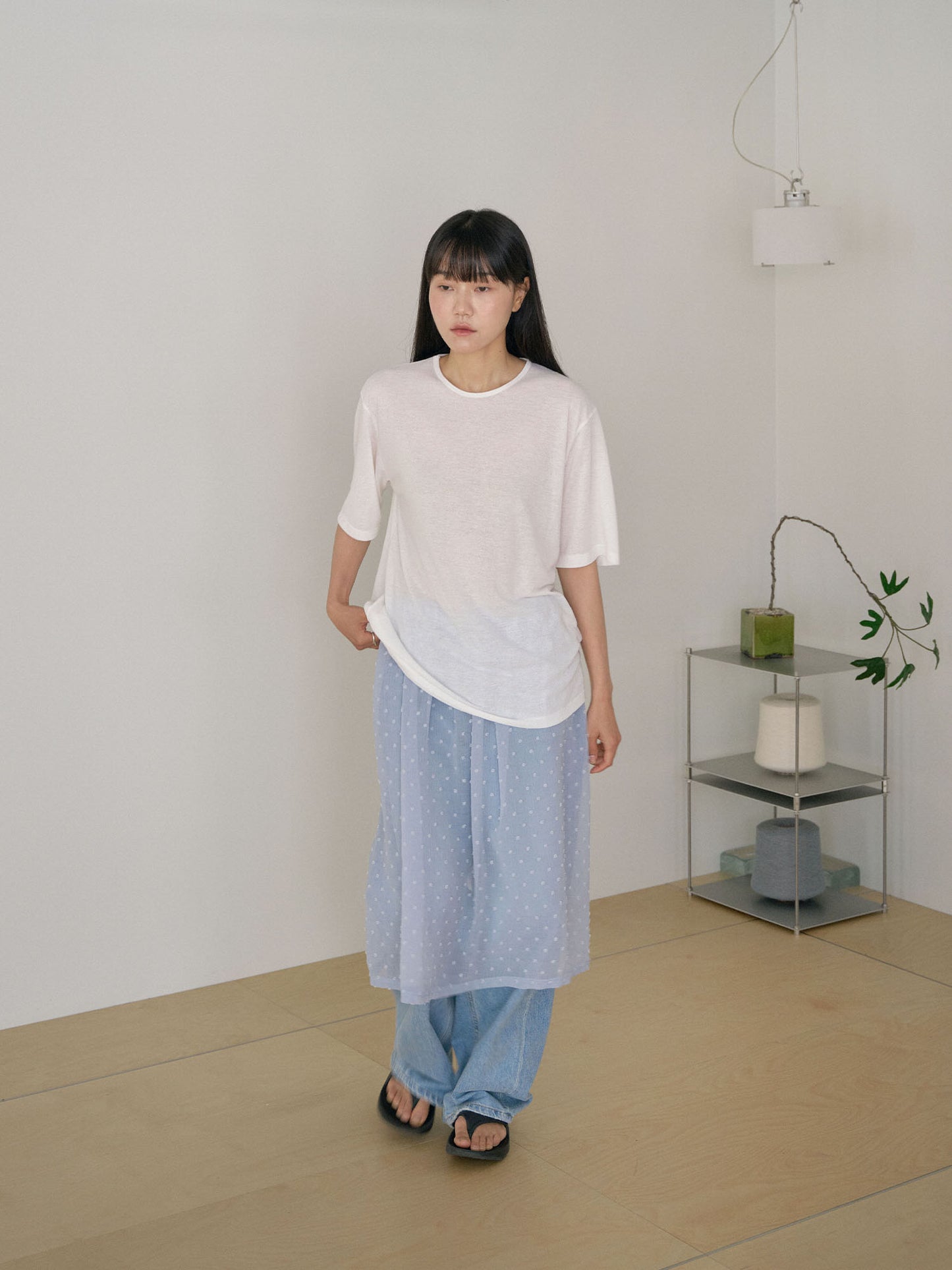 Linen Loose Short Sleeve - Ivory