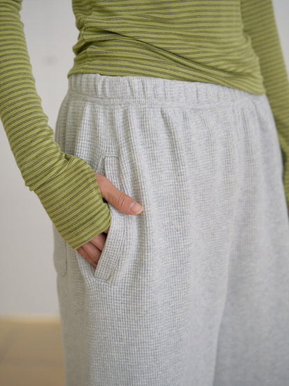 Rib Stripe Long Sleeve - Olive 10