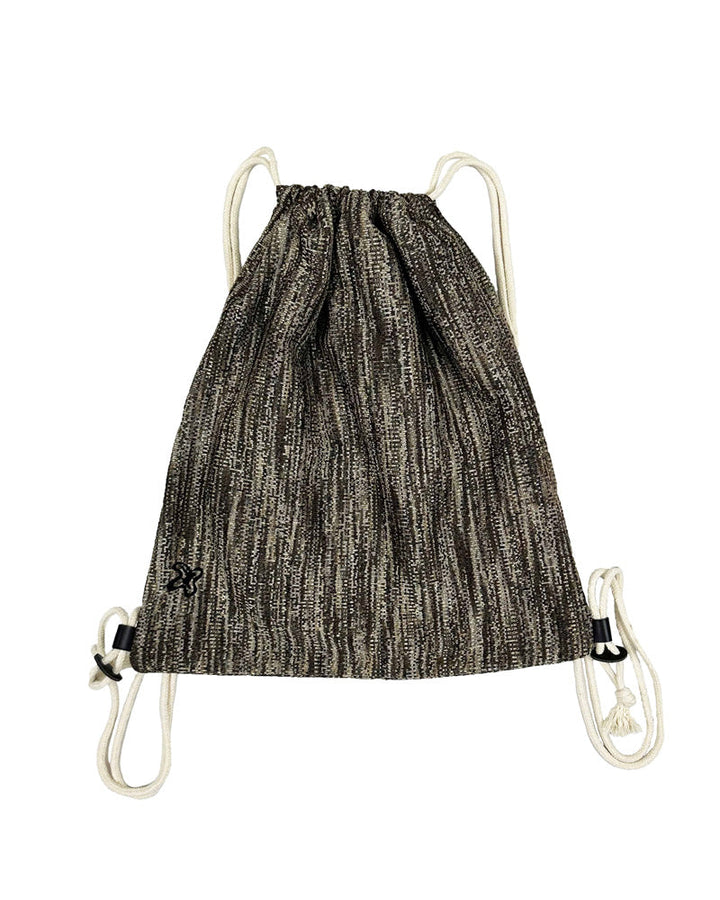 CTW knit pattern gym sack -BROWN 