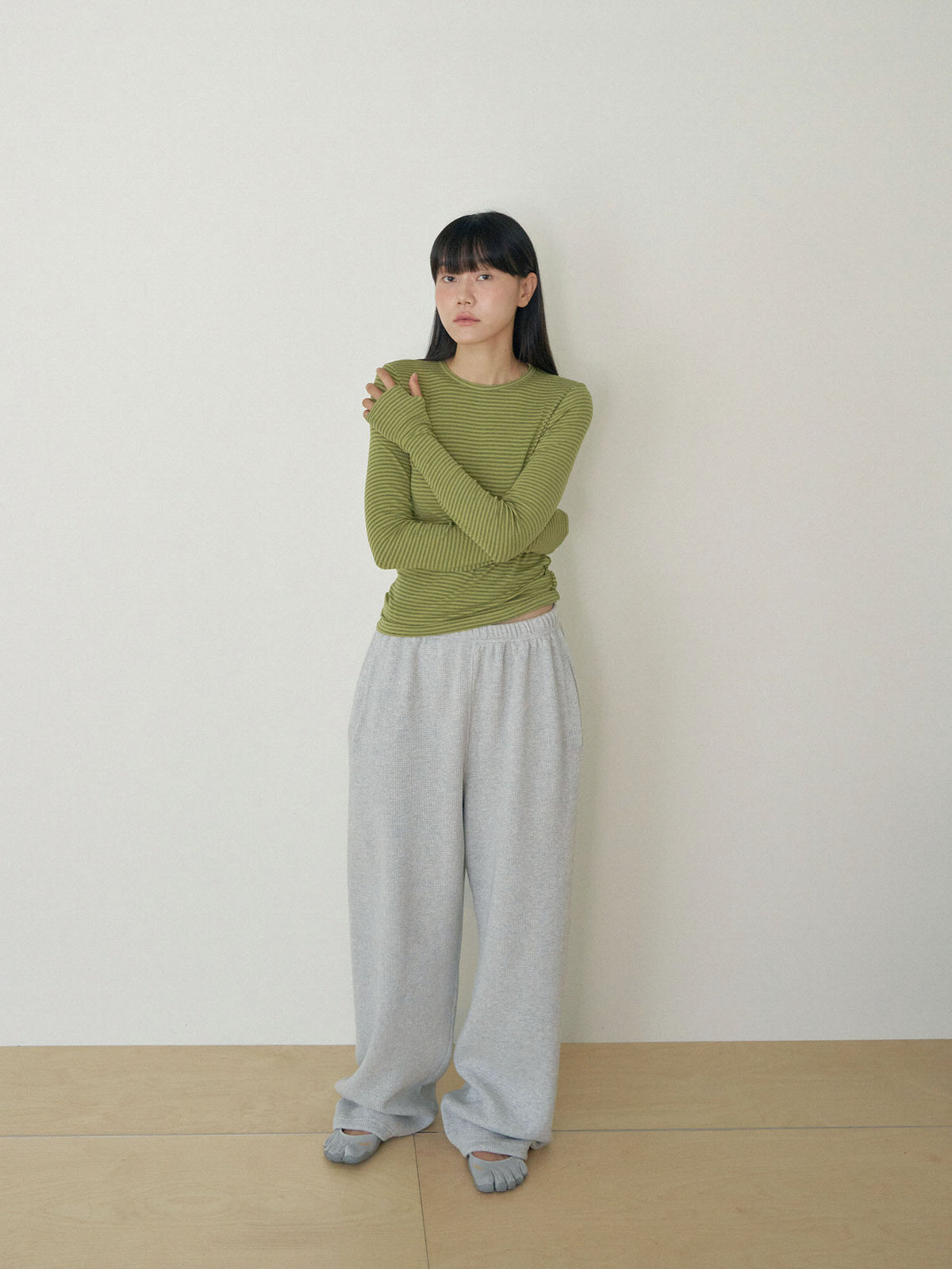 Current Waffle Sweatpants - Light Gray 5