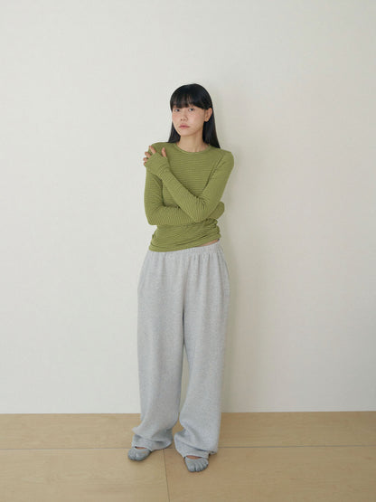 Current Waffle Sweatpants - Light Gray 5