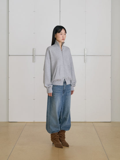 MARAN Ray Zip-up Cardigan - Gray 商品画像15/19
