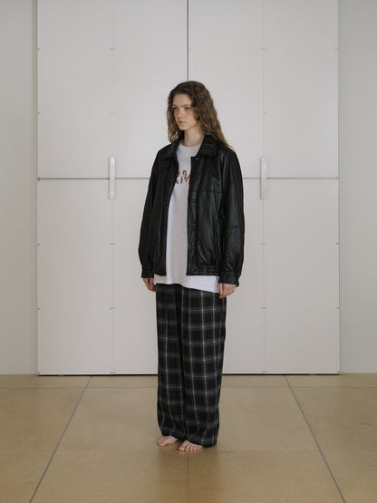 Soft Leather Blouson - Black 7