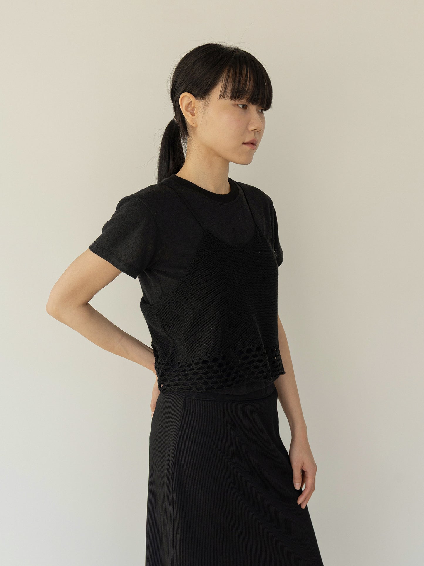 Block Sleeveless-BLACK