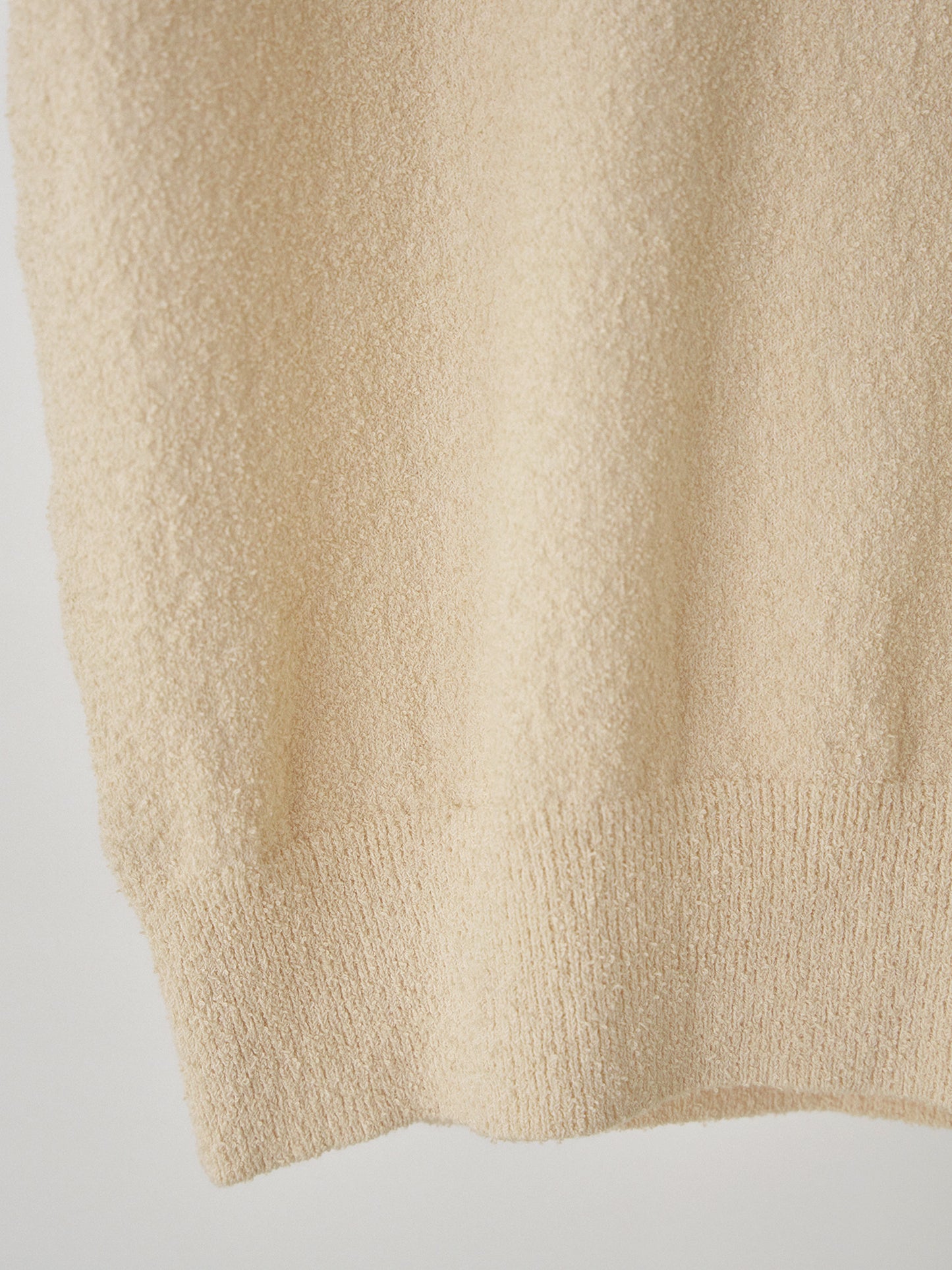 Boucle Round Half Sleeve - Beige