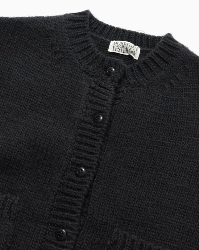 【MORE THAN YESTERDAY】Patch Pocket Wool Cardigan
