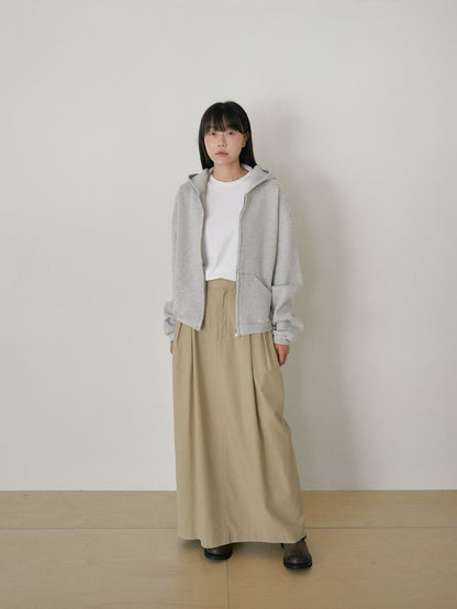 Current Waffle Hoodie Zip-up - Light Gray 7
