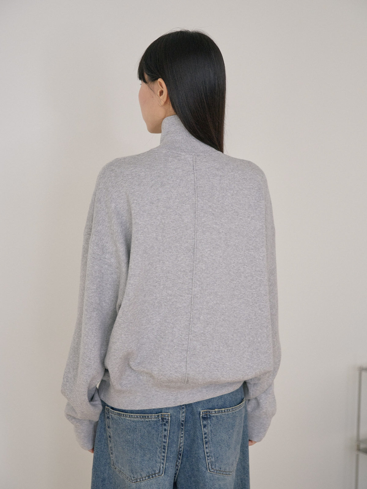 Ray Zip-up Cardigan - Gray 1