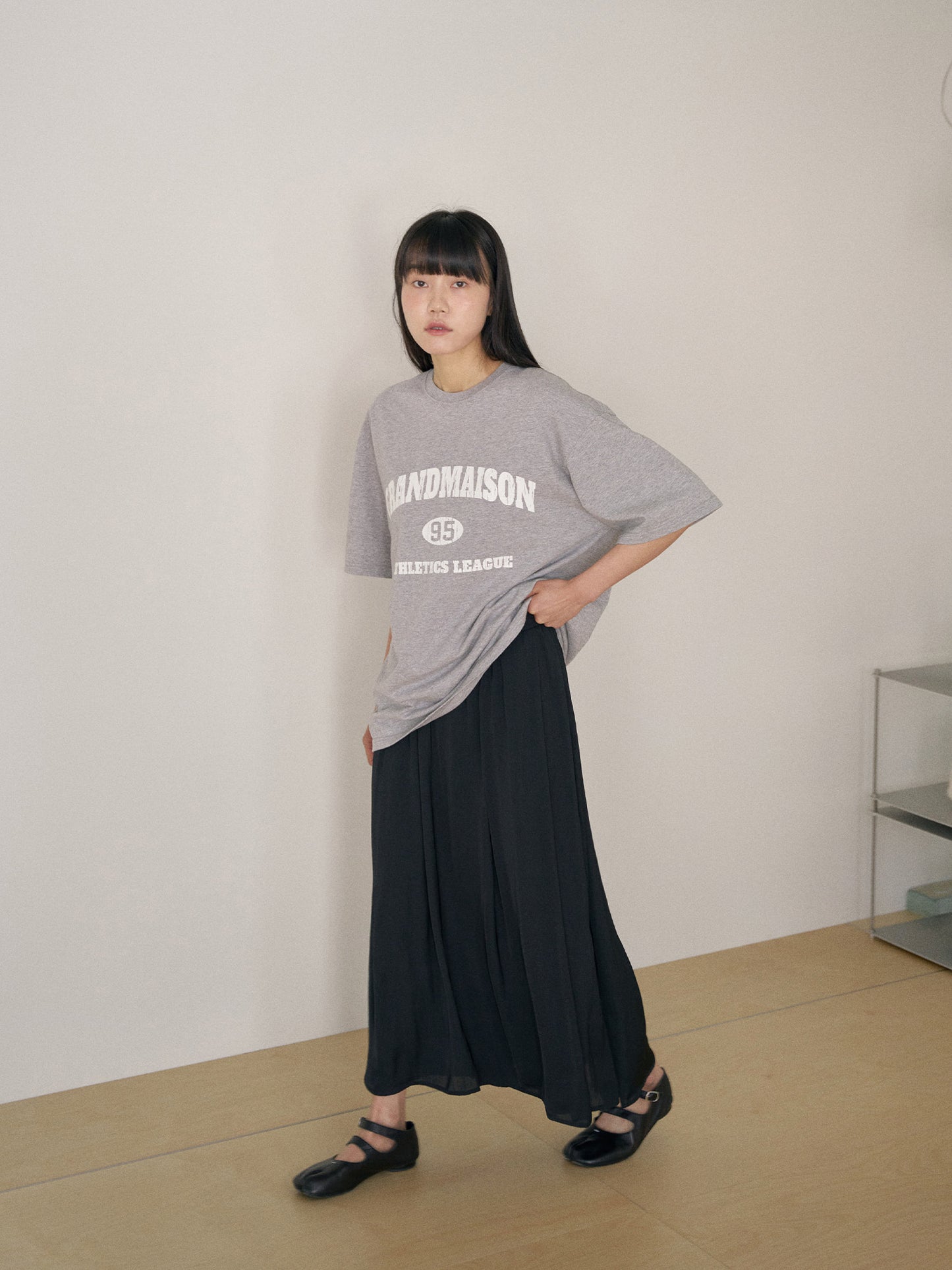 Crack Lettering Short Sleeve - Gray
