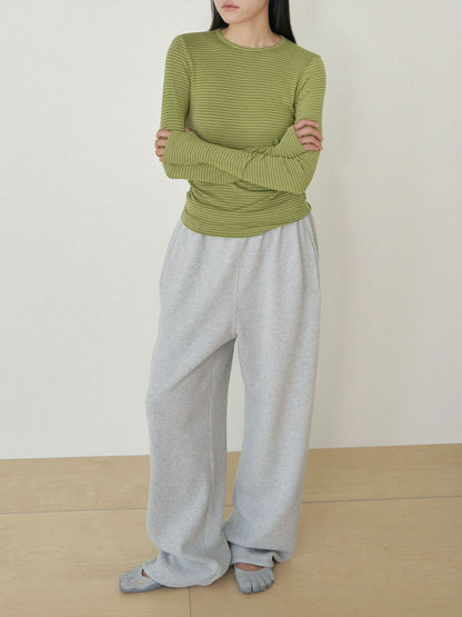 Current Waffle Sweatpants - Light Gray 2