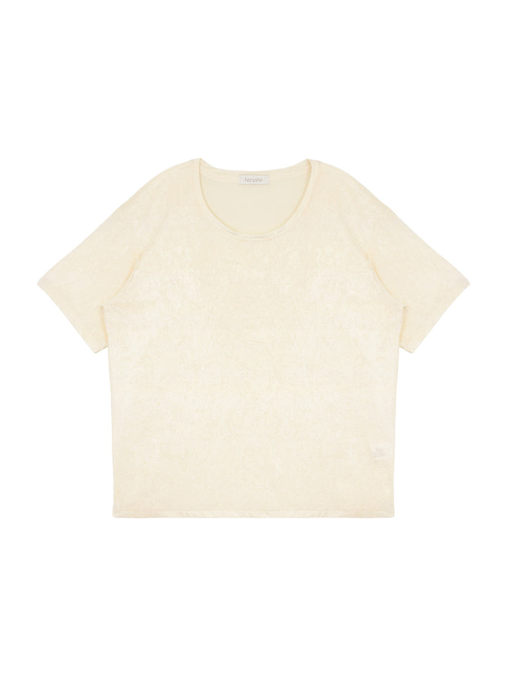Creamy Velvet T-Shirt