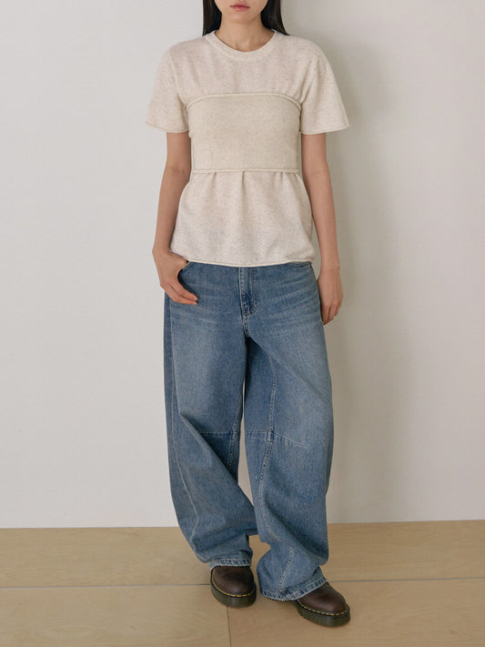 Cashmere Bustier - Oatmeal 3