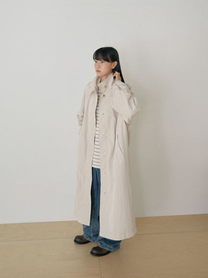 MARAN High Neck Trench Coat - Beige 商品画像15/21