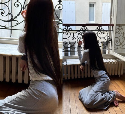 Cotton Maxi-Skirt